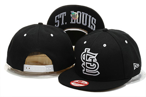 St.Louis Cardinals Black Snapback Hat YS 0721
